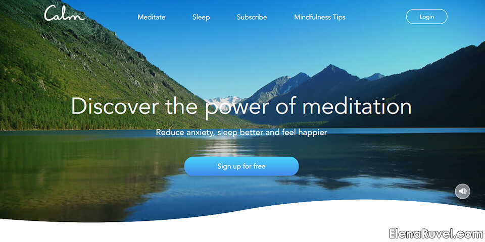 calm application, meditation