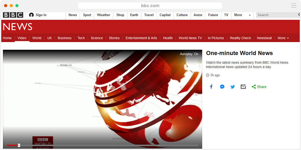 Экспресс новости на BBC